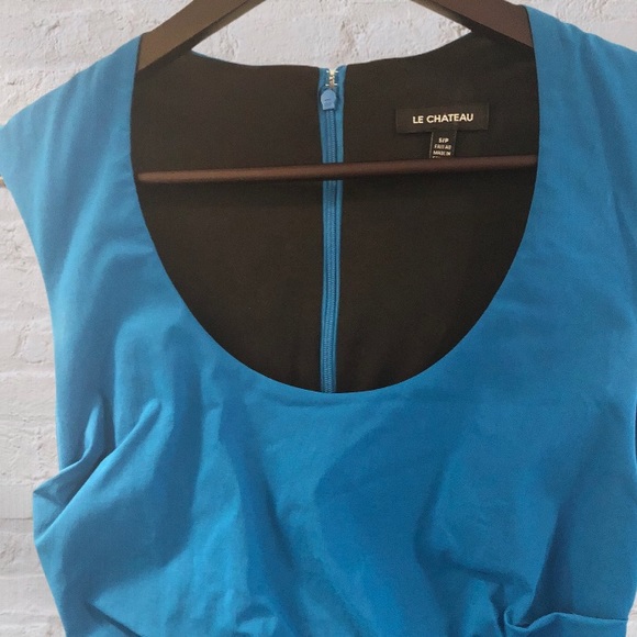 🍁Fall Sale🍁 Le Chateau Royal Blue Midi Dress - Picture 4 of 5